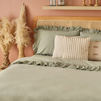 Brenta Cotton Duvet Set (Green)