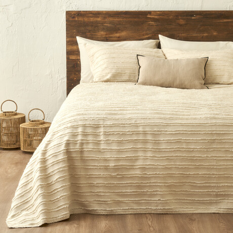 Bohemian Cotton Coverlet with Shams