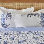 Bleu Blanc Cotton Sateen Duvet Set