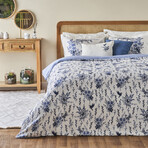 Bleu Blanc Cotton Sateen Duvet Set