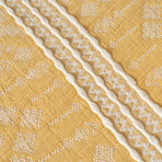 Glorinda Cotton Coverlet with Shams (Beige)