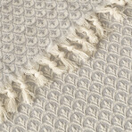 Silvana Patterned Bedspread with Tassels