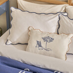 Scallop Cotton Sateen Duvet Set