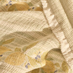 Lemoncello Cotton Jacquard Coverlet with Shams