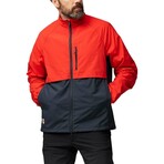 Fjallraven // Men's // HC Hybrid Wind Jacket // Dark Navy + Flame Orange (S)