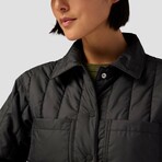 Backcountry // Women's // Oakbury Synthetic Quilted Shirt Jacket // Black (XS)