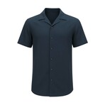 Solid Button-Up // Navy (S)
