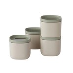 BergHOFF Leo Balance 4Pc Covered Food Container Set, 5.4oz, Recycled Material