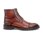 Cade Cap Toe Boots // Chestnut (US: 10.5)