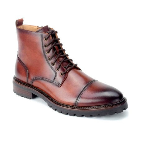 Tinley Cap Toe Boots // Chestnut (US: 8)