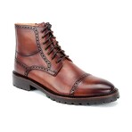 Cade Cap Toe Boots // Chestnut (US: 10.5)