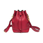 Fendi // Mon Tresor Leather Bucket Bag // Red // Pre-Owned