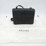 Celine // Leather Symmetrical Shoulder Bag // Black // Pre-Owned