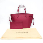 Louis Vuitton // Epi Leather Neverfull Tote + Pouch // Fuchsia // Pre-Owned