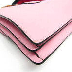 Gucci // Leather + Bamboo Handle Handbag // Rose + Navy + Red // Pre-Owned