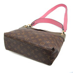 Louis Vuitton // Monogram-Coated Canvas + Leather Tuileries Besace Bag // Olive + Monogram Brown + Rose // Pre-Owned