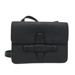 Celine // Leather Symmetrical Shoulder Bag // Black // Pre-Owned