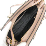 Prada // Saffiano Leather Two-Way Shoulder Bag // Rose-Beige // Pre-Owned