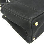 Prada // Denim Canvas Canapa S Tote // Black // Pre-Owned