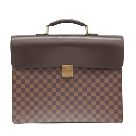 Louis Vuitton // Damier Canvas Briefcase // Damier Ebene // Pre-Owned