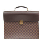 Louis Vuitton // Damier Canvas Briefcase // Damier Ebene // Pre-Owned