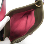 Louis Vuitton // Monogram-Coated Canvas + Leather Tuileries Besace Bag // Olive + Monogram Brown + Rose // Pre-Owned