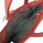 Dunhill // Leather Concourse Bag // Bordeaux + Black // Pre-Owned