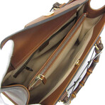 Gucci // Leather + Bamboo Double G Diana Tote // Brown // Pre-Owned
