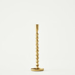 Sofya Gold Taper Candle Holder (8.75"x3.5")