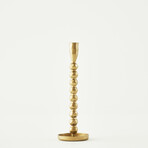 Sofya Gold Taper Candle Holder (8.75"x3.5")