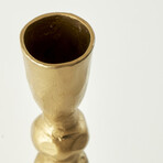 Sofya Gold Taper Candle Holder (8.75"x3.5")
