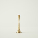Dupni Gold Candle Holder (Small - 9")