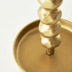 Sofya Gold Taper Candle Holder (8.75"x3.5")