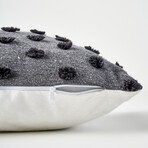 Maroc Cotton Dotted Throw Pillow (Mustard)