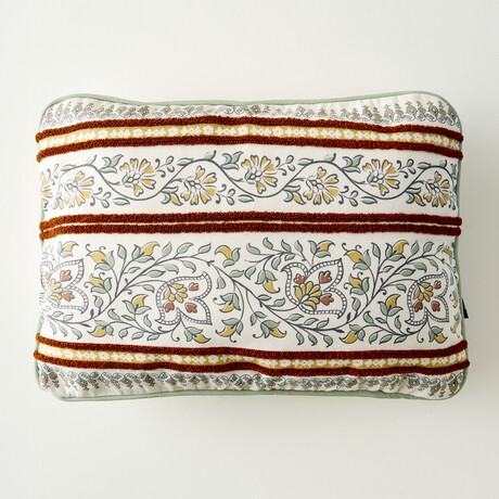 Indian Breeze Embroidered Cushion Cover