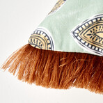 Indian Elegance Cushion Cover with Tassels // Set of 2