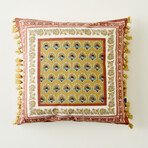 Indian Beauty Beaded Cushion Cover