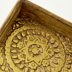 Cera Carved Mango Wood Decorative Tray