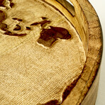 Tina Mango Wood World Map Decorative Tray