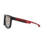 Carrera // Men's // CARDUC 2023 WIN 003 Square Sunglasses // Matte Black Red + Mirror Grey