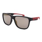 Carrera // Men's // CARDUC 2023 WIN 003 Square Sunglasses // Matte Black Red + Mirror Grey