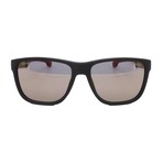 Carrera // Men's // CARDUC 2023 WIN 003 Square Sunglasses // Matte Black Red + Mirror Grey