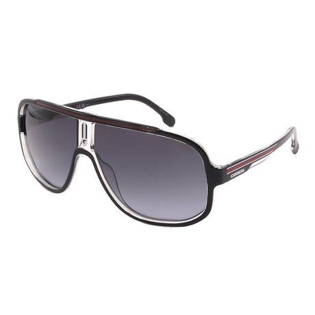 Carrera // Men's // 1058/S OIT Aviator Sunglasses // Black Clear + Grey Gradient