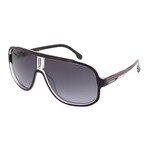 Carrera // Men's // 1058/S OIT Aviator Sunglasses // Black Clear + Grey Gradient