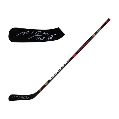 Michel Goulet // Chicago Blackhawks // Signed 48" Franklin Full Size Stick