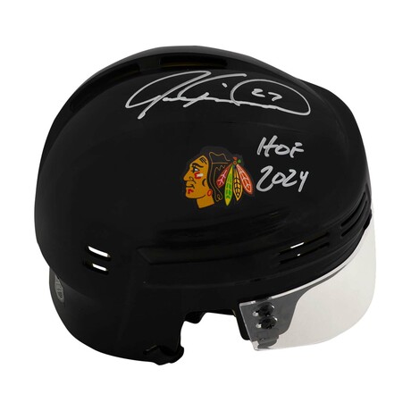 Jeremy Roenick // Chicago Blackhawks // Signed Black Mini Helmet