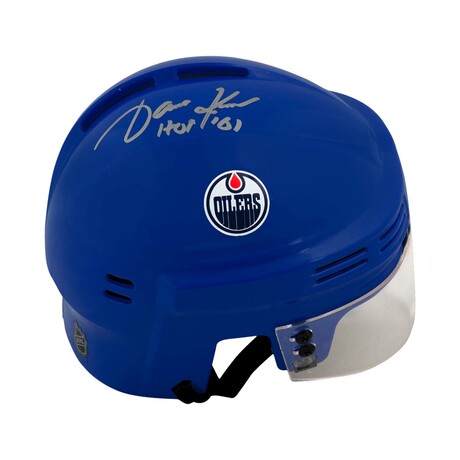 Jari Kurri // Edmonton Oilers // Signed Mini Helmet