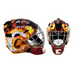 Mike Vernon // Calgary Flames // Signed Franklin Replica Goalie Mask