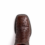 Alabama Ostrich Quill Western Boots // Kango Tabac (10)