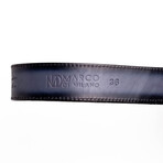 Arkansas // Python Leather Belt // Antique Newspaper (36)